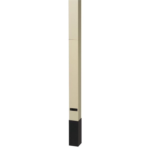 Hubbell Wiring Device-Kellems Alum Srvice Pole, Ivory, 10 ft. 2"L, 2.13"W - HBLPP10AI