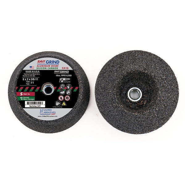 Rueda de Copa United Abrasives/Sait 6x2x5811Ca16 MBPK5 - 26025