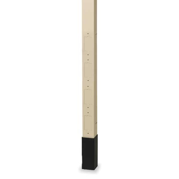 Hubbell Wiring Device-Kellems Alum Service Pole, Gray, 12 ft. 2"L, 2.13"W - HBLPPO12A