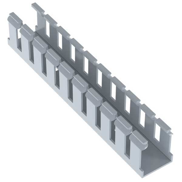 Panduit Wire Duct, Wide Slot, Gray, 1.26 W x 1.5 D - G1X1.5LG6