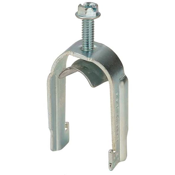 Eaton B-Line Clamp, Conduit; EMT; Strut Use, 3/4 in, Steel, Galvanized - B1512S