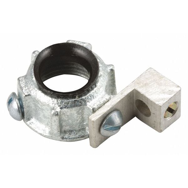 Raco Conduit Fitting Bushing, 1-1/4 in, Threaded, Malleable Iron, Electro Zinc Plated - 1225