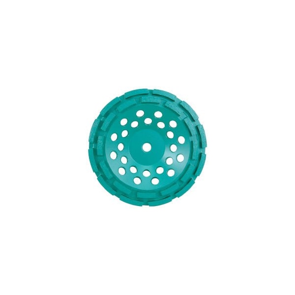 Rueda de taza de doble fila Pearl P4 de 4 pulgadas, 5/8 in.-11 - DC4CDH