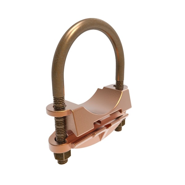 Burndy Pipe Ground Clamp, 5AWG, 4In - GAR1726