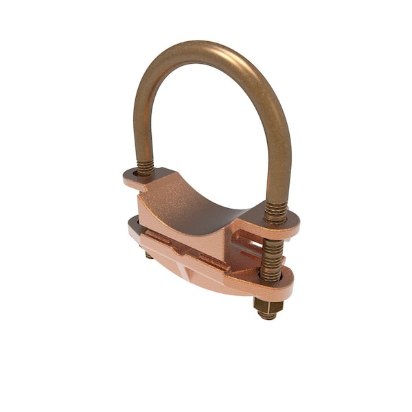 Burndy Pipe Ground Clamp, 5AWG, 4In - GAR1726
