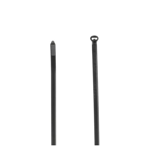 Ty-Rap Cable Tie, 11-1/2 in L, 3 in Max Bundle Dia., Black, Nylon 6/6, 30 lb Strength, 1000 PK - TY26MX