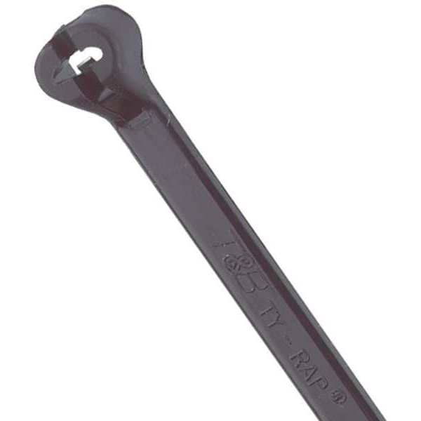 Ty-Rap Cable Tie, 14-1/2 in L, 4 in Max Bundle Dia., Black, Nylon 6/6, 50 lb Strength, 100 PK - TY528MX