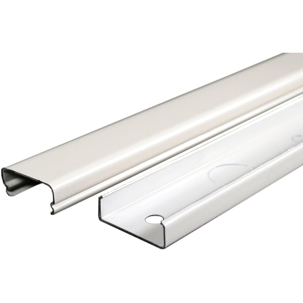 Wiremold Base Raceway, 1 Channel, 60.13 in W, 1.30 in H, 5 ft L, Ivory - V2000BC