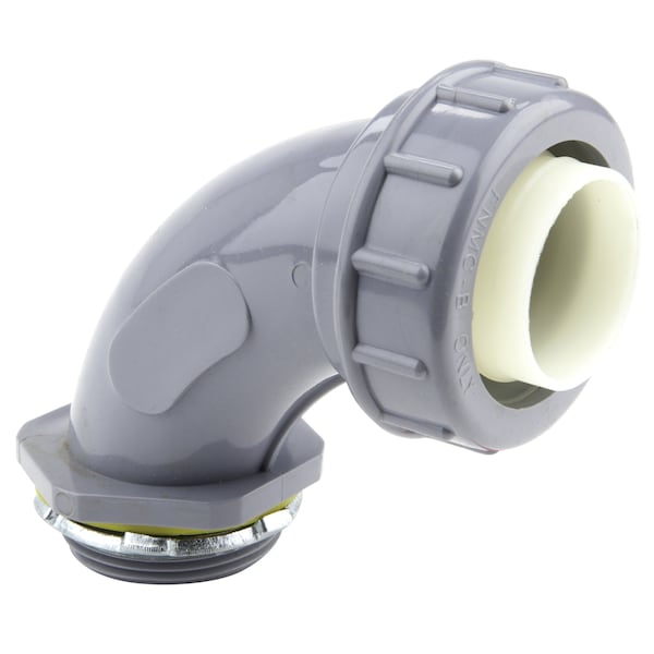 Dottie Conduit Fitting Connector, 2 in, Threaded, PVC, PVC Coated, Gray - NLT90200
