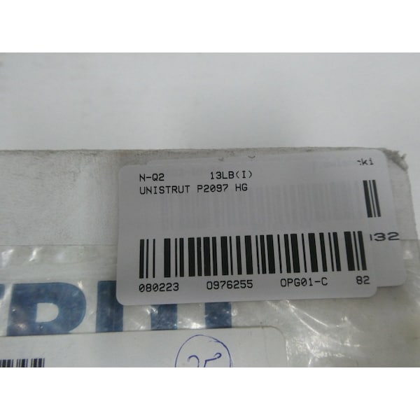 Unistrut 2 HOLE OPEN ANGLE 60DEG FITTING CONDUIT FITTING, 25PK - P2097 HG