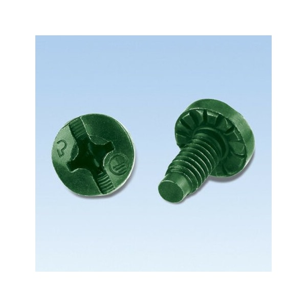 Panduit Bonding Screw, Green, #10-32, PK100 - RGTBS1032G-C
