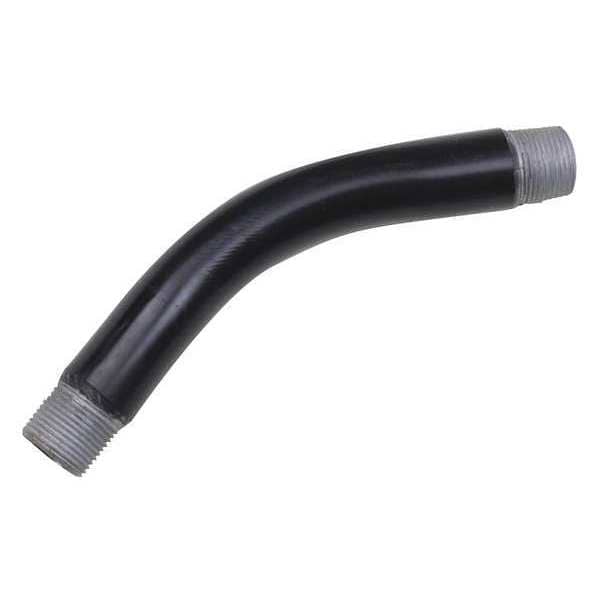 Calbond Conduit Fitting 45 Deg Elbow, 5 in, PVC, PVC Coated, Black - PV5045EL00