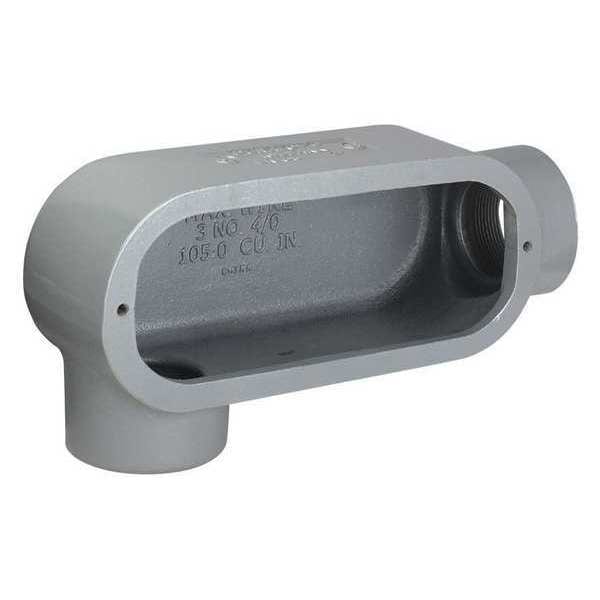 Hubbell Killark Conduit Body, 42 cu. in. Capacity, LR Body - LR58
