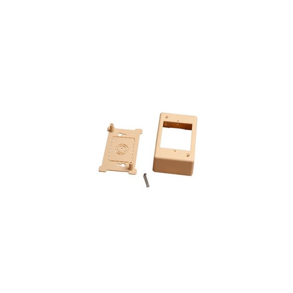 Swe-Tech 3C Single Gang Surface Mount Box for Raceways, low voltage, Ivory - FWT31R5-100IV
