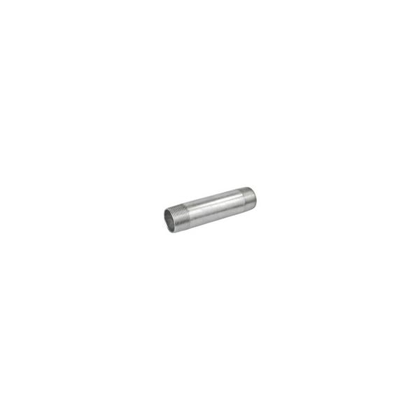 Garvin Nipples/Thread/Enlargers, 25PK, 1/2'' x 4'', Zinc Plated, Steel, Threaded, Rigid Conduit Nipple - RN50400