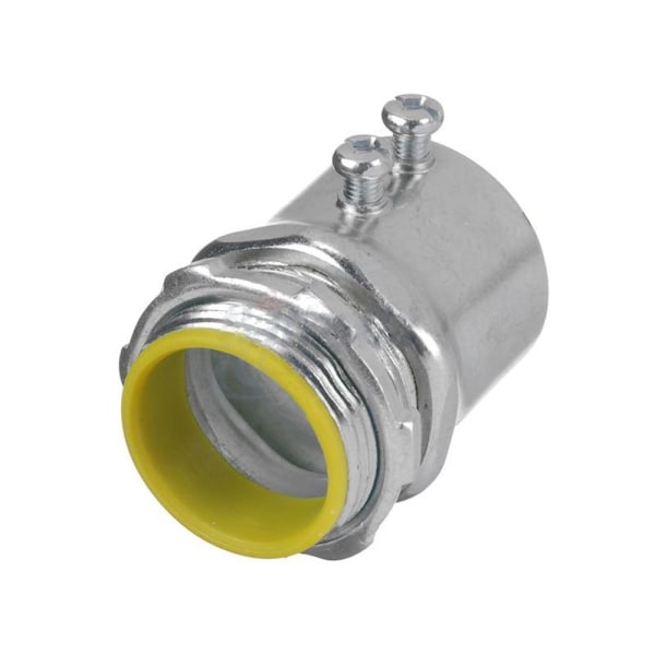 American Imaginations EMT Connector, Steel, Galvanized, Silver - AI-36721