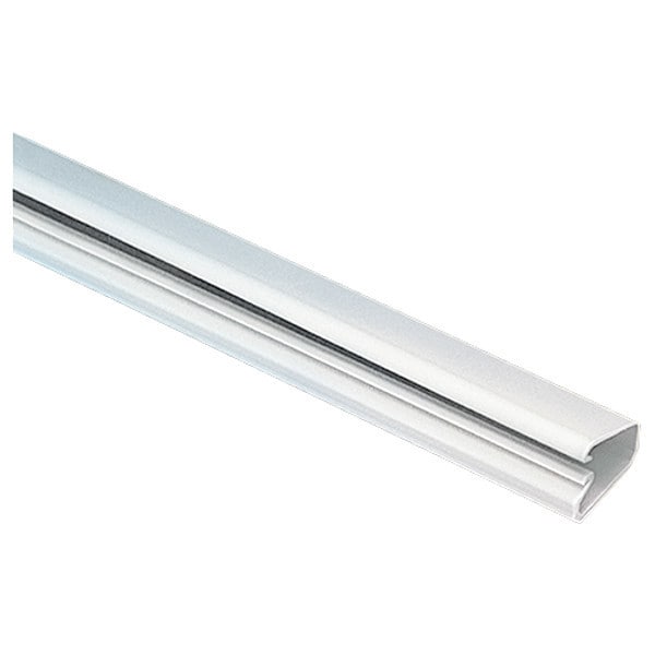 Panduit Cover Plate Raceway, LD3 Series, 1 Channel, 0.77 in W, 0.46 in H, 6 ft L, Off White, 6 PK - LD3IW6-A