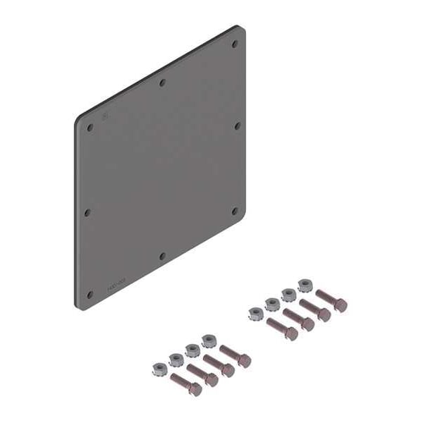 Nvent Hoffman Wireway Closure Plate, 12 Type, NEMA 12 Rating, Steel, ANSI 61 Polyester Powder - F88WP