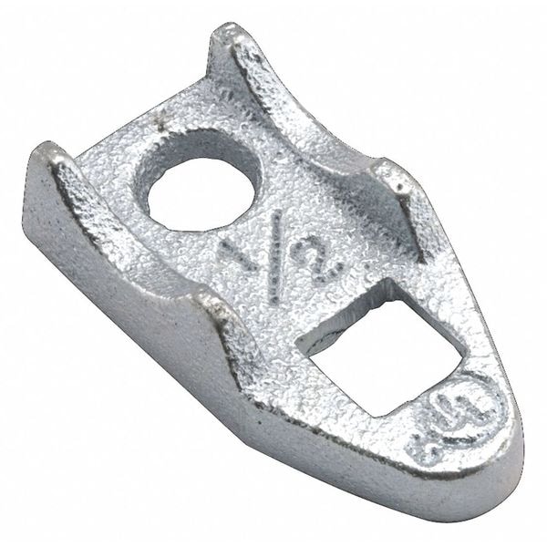Raco Clamp, Conduit; EMT; Pipe Use, 1 in, Malleable Iron, Plain - 1344