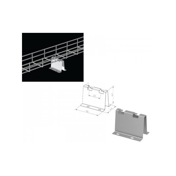 Kable Kontrol 2'' Tall Floor Tray Support Stand - KK-FS-2-EZ