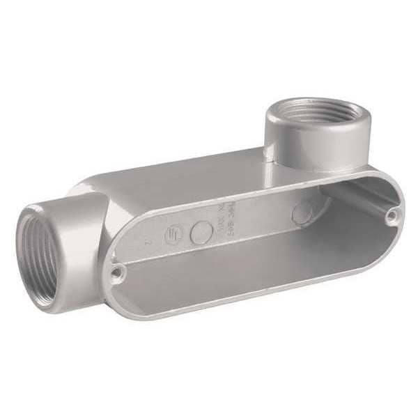 Zoro Select Conduit Outlet Body, Aluminum, LR - 11Y583