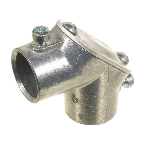 American Imaginations EMT 90 Deg Elbow, Set Screw, Steel, Galvanized, Silver - AI-36686