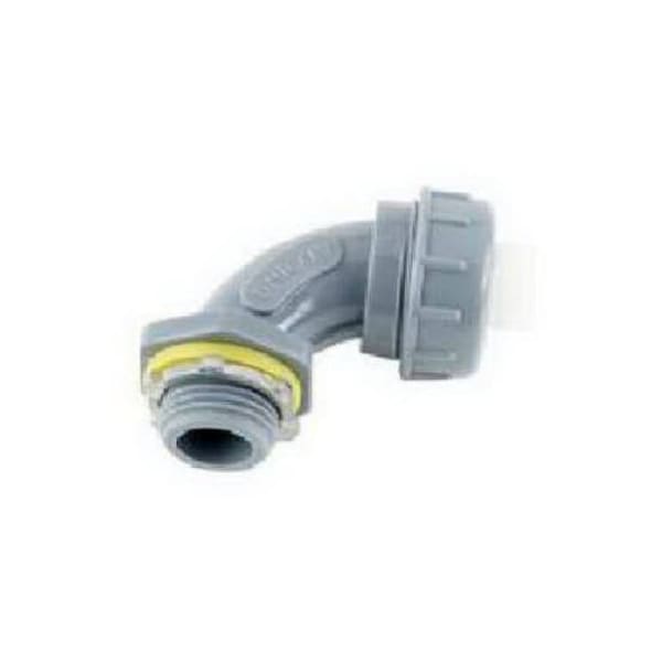 Halex Conduit Fitting Elbow, 1/2 in, Liquid-Tight, PVC, PVC Coated - 27691