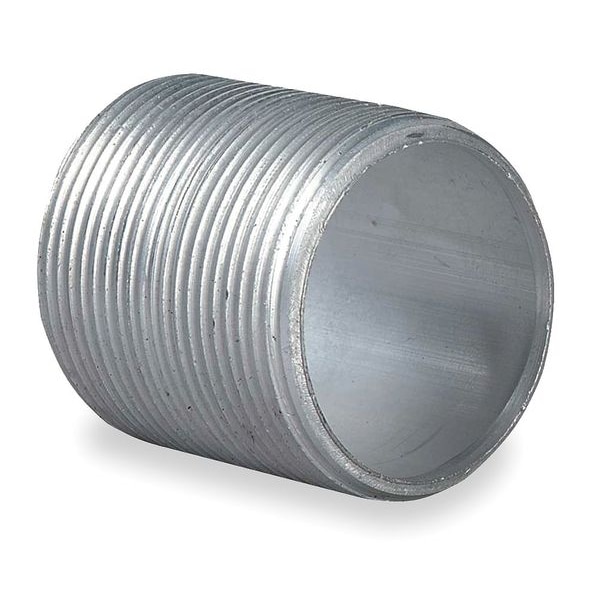 Hubbell Killark IMC Nipple, 2 in, Threaded, Aluminum, PVC Coated, Gray - AN-6
