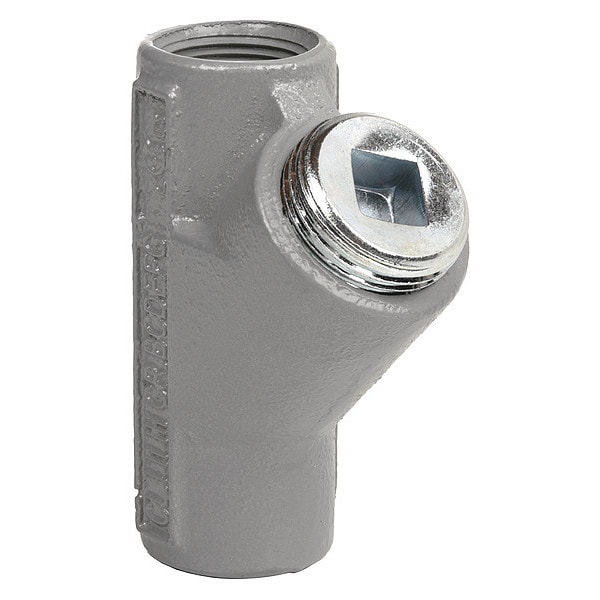 Killark Conduit Fitting Sealing, 1/2 in, Threaded, Aluminum, Powder Coated, Gray - EY-50WW