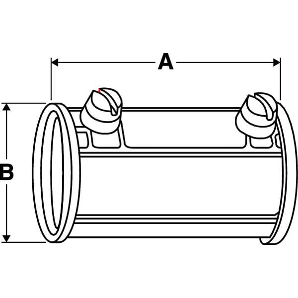 Zoro Select EMT Coupling, 1-1/4 in, Set Screw, Zinc Alloy, Plain - 3LV06