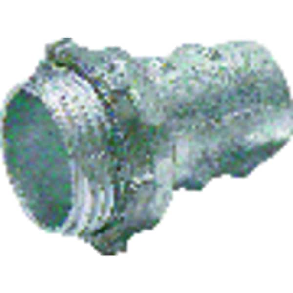 Gampak Conduit Fitting Connector, Screw-in, Steel, Red - 56011
