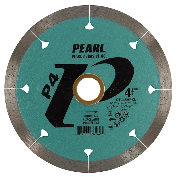 Pearl P4 Porcelain Blade 4 1/2 in. 5/8 in.-7/8 in. Arbor - DTL45HPXL