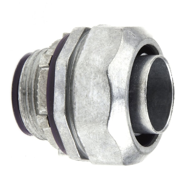 Dottie Conduit Fitting Connector, 2 in, Threaded, Die Cast Zinc, Zinc Plated - LT200I