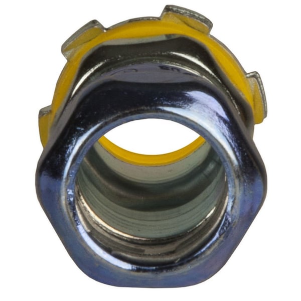 Raco EMT Grounding Connector, 1 in, Compression, Steel, Zinc Plated, Black; Gray - 2914RT