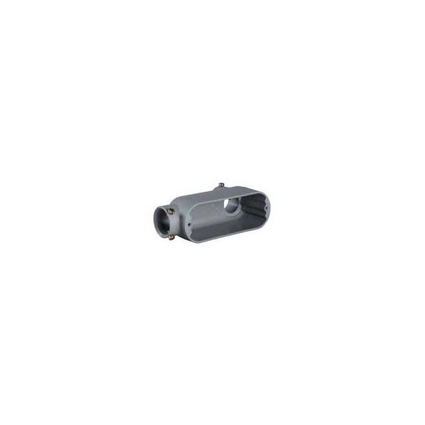 Killark EMT Conduit, 1-1/4'' Hub, Electrostatically Applied Powder Coated Copper-Free Aluminum, 2-Hub, Scre - TWOLB-4