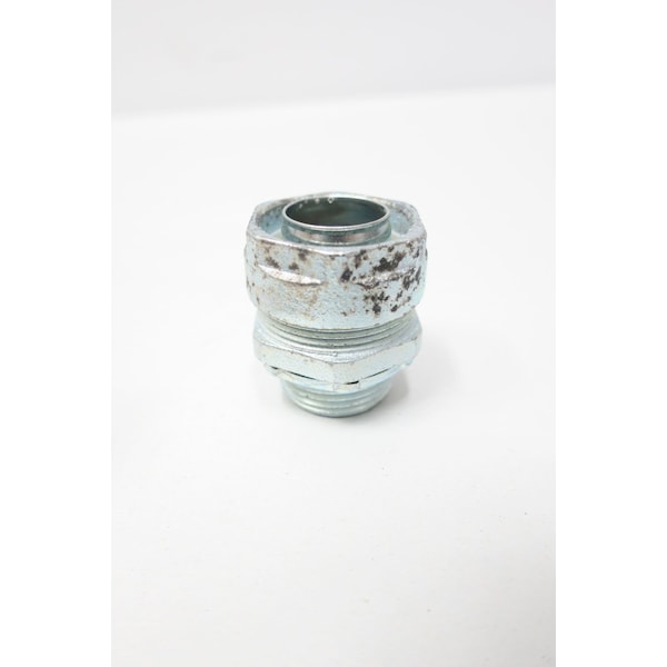 Egs Conduit Fitting Connector, Liquid-Tight, Iron, Electro Zinc Plated - 4Q-100