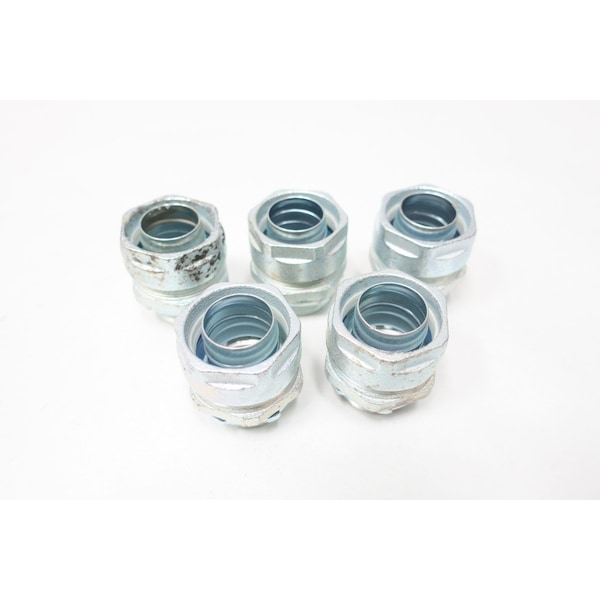 Egs Conduit Fitting Connector, Liquid-Tight, Iron, Electro Zinc Plated - 4Q-100