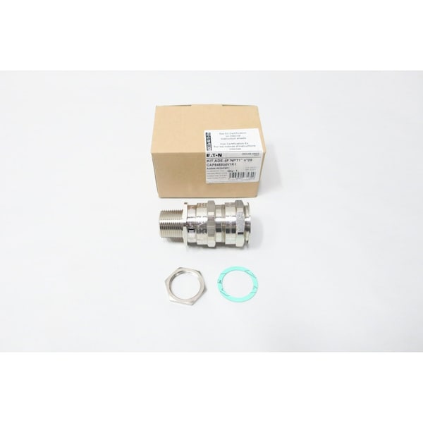 Crouse Hinds Conduit Fitting Locknut, Brass, Nickel Plated - ADE4N1003NPNK1