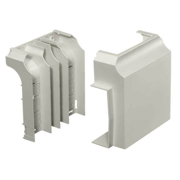 Hubbell Wiring Device-Kellems Tee Base and Cover, White, PVC, Tees - PB3TCBCA