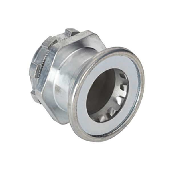 Bridgeport Fittings EMT Grounding Connector, 1/2 in, Push-On; Threaded, Zinc Alloy, Plain - 250-MBI