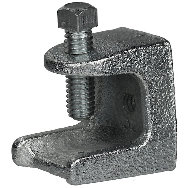 Dottie Clamp, Threaded Rod Use, 1/4 in, Malleable Iron, Zinc Plated - BK14M