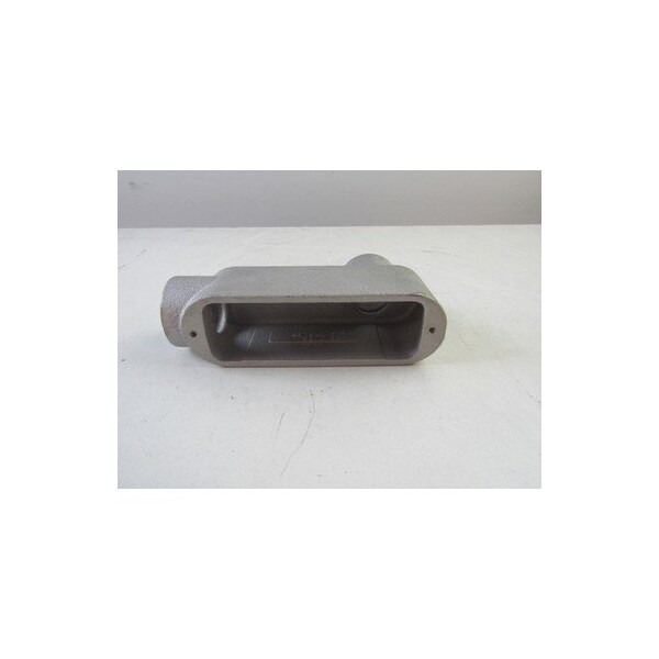 Eaton Conduit, 1'' Hub, Threaded, Natural Copper-Free Aluminum, Mark 9, 2-Hub, LB-Type - LB39
