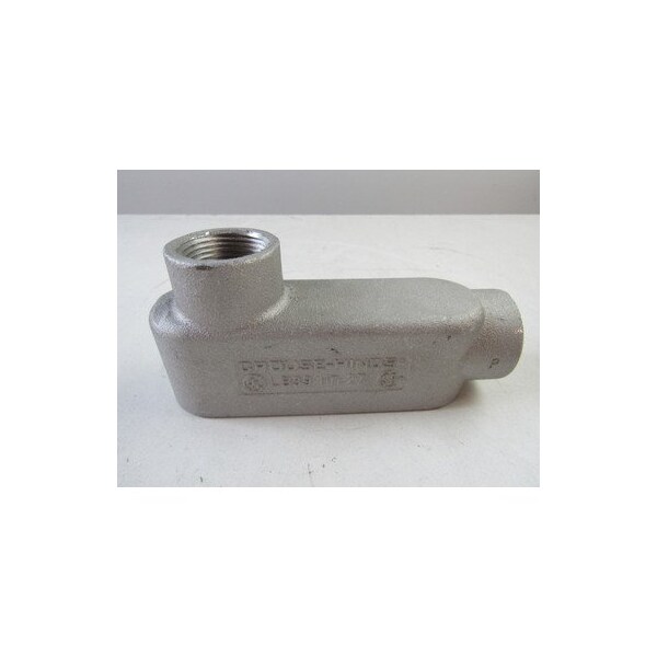 Eaton Conduit, 1'' Hub, Threaded, Natural Copper-Free Aluminum, Mark 9, 2-Hub, LB-Type - LB39