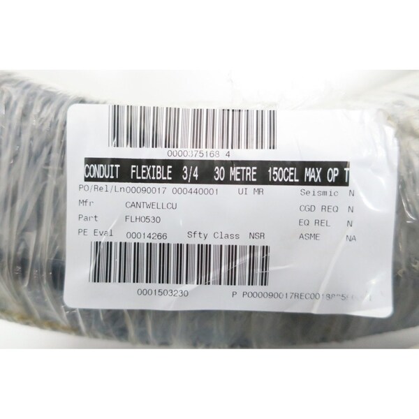 Kopex Liquid-Tight Metal Conduit, 3/4 in Trade Size, No Jacket - LT-T FLT0530