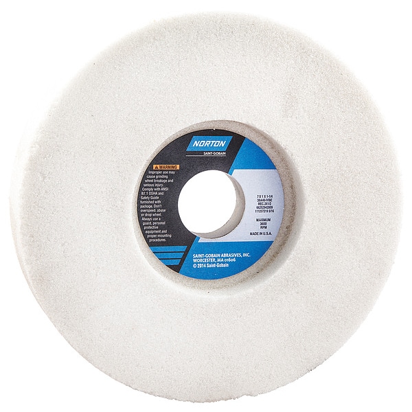 Rueda abrasiva Norton, 7x1x1.25, Rec1/S 3x1/2, paquete de 5 - 66252942809