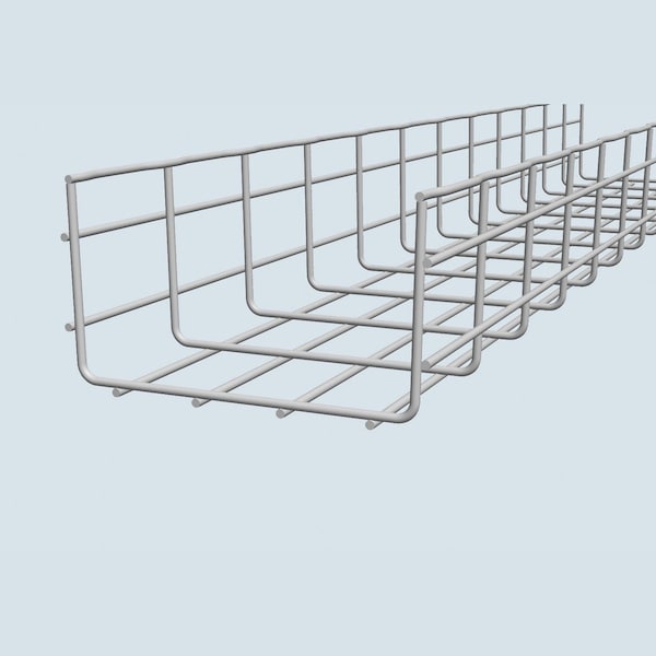 Cablofil Wire Mesh Cable Tray, 129 lb Capacity, Steel, Zinc Plated - CF105/500EZ