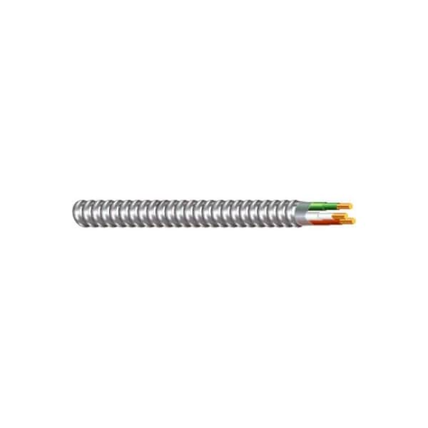 Southwire Flexible Metallic Conduit, 50 ft, Aluminum, Unfinished, Green - 68579222
