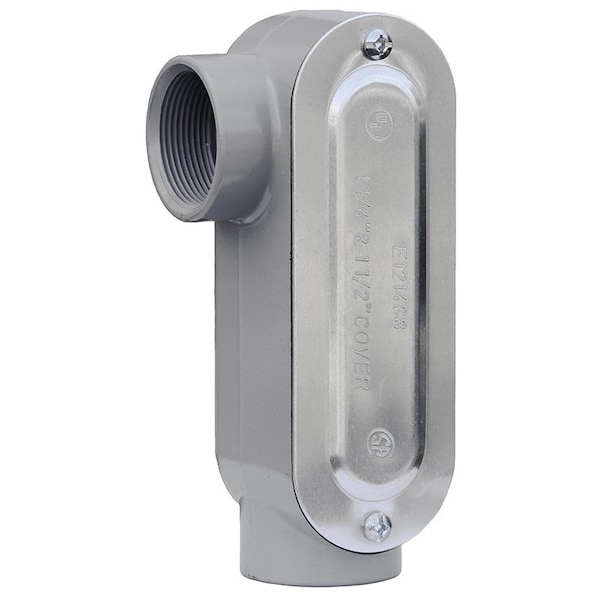 Dottie L.H. Dottie 2'' LR Threaded Conduit Body w/ Cover & Gasket - LR200CG