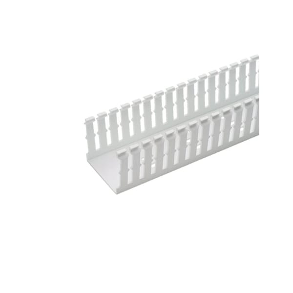 Panduit Wire Duct, Narrow Slot, White, 4.25 W x 5 D - F4X5WH6