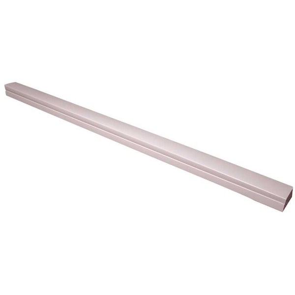 Diversitech SpeediChannel 4in. x 6-1/2ft. PVC Channel Section for Ductless Mini-Split Line-Set Cover System - 230-D4